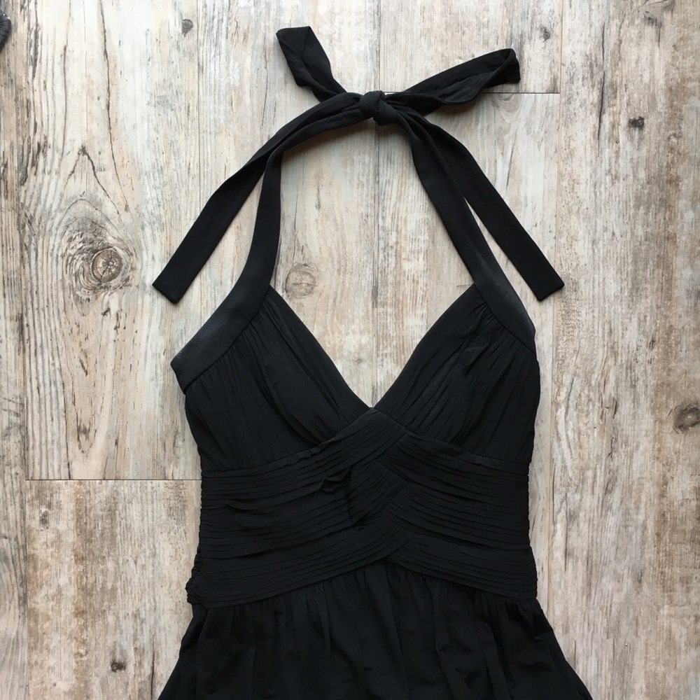 BCBGmaxazria long black halter dress
